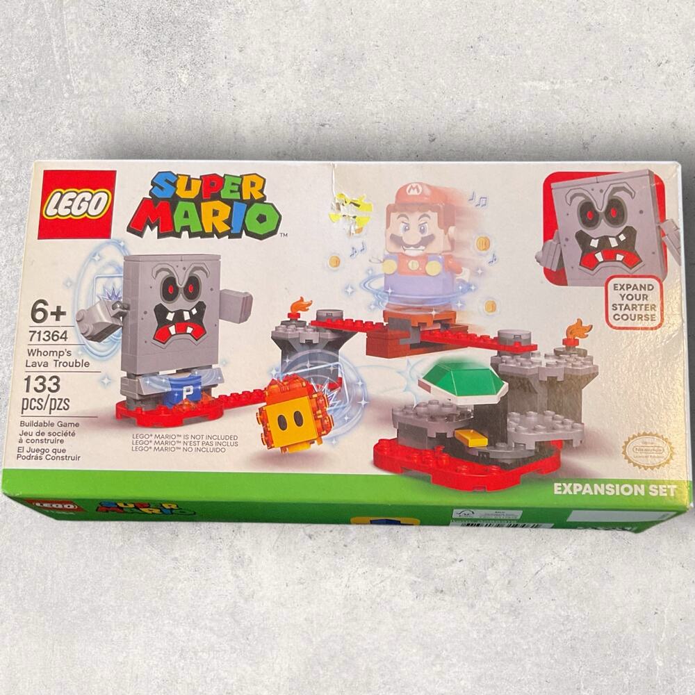 LEGO Super Mario 71364 Whomp’s Lava Trouble Expansion Set New